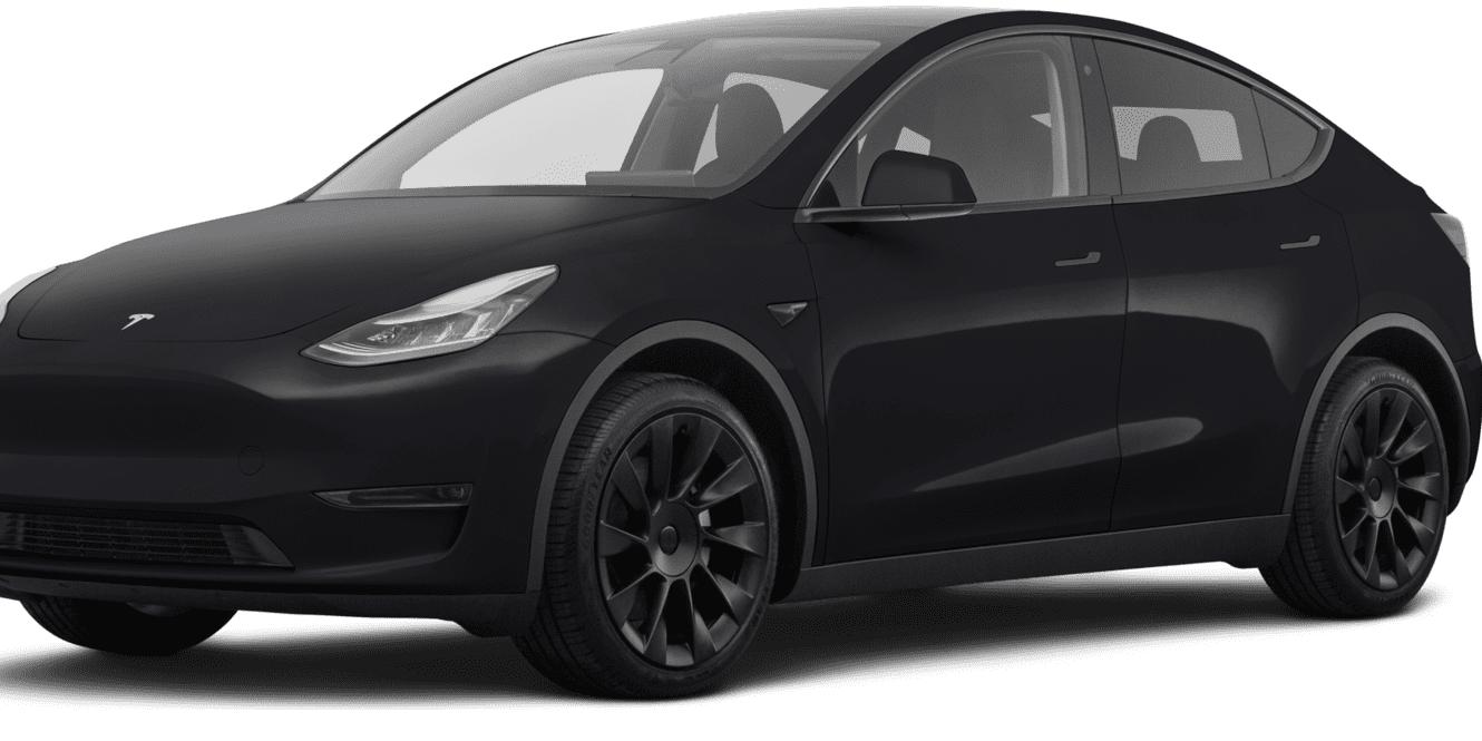 TESLA MODEL Y 2021 5YJYGDEE8MF195637 image